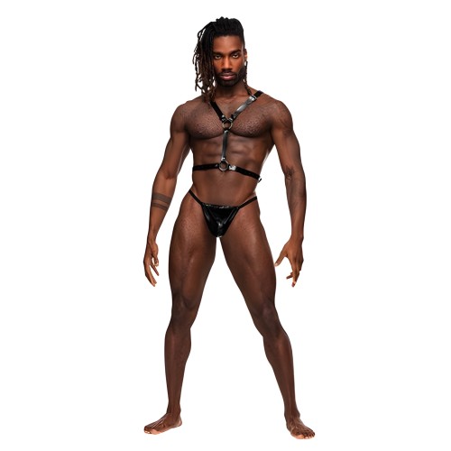 Arnés de Pecho de Cuero PU Sagittarius para Estilo Audaz