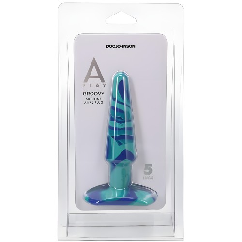 A-play Groovy Silicone Anal Plug Ocean