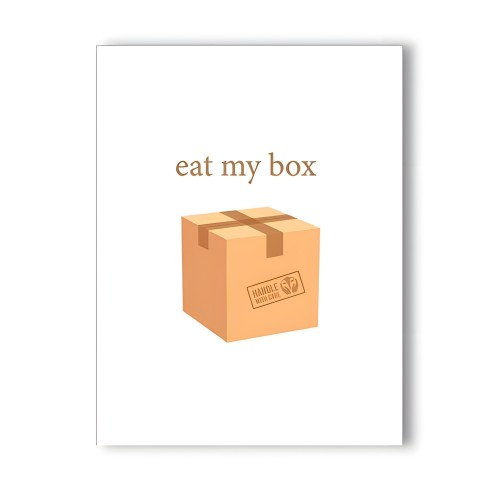 Tarjeta de Saludo Eat My Box