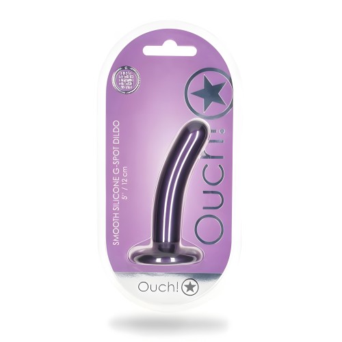 Dildo G-spot de Silicona Suave 5" Ouch! Metallic Purple