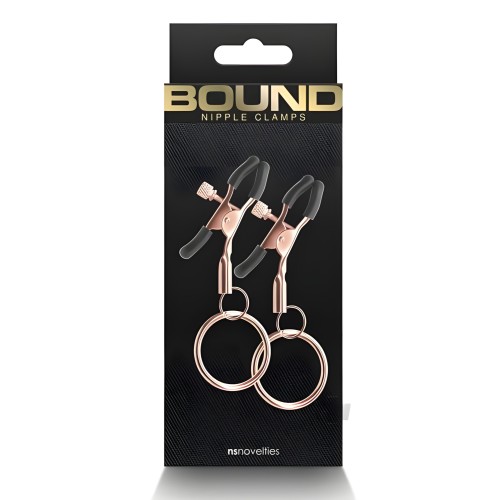 Bound Nipple Clamps C2 Rose Gold