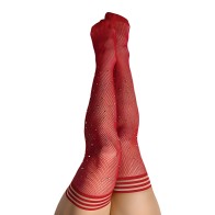 Kixies Medias de Red Rojas Talla C