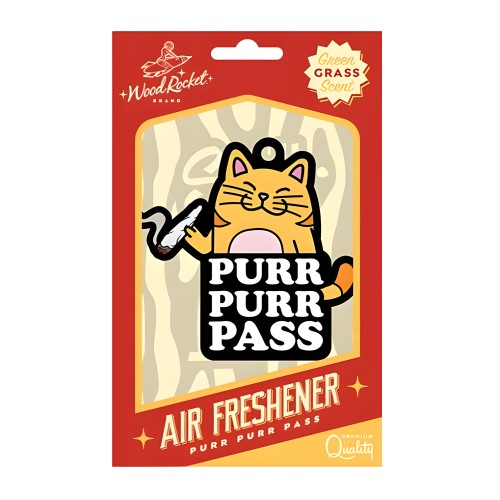 Wood Rocket Air Freshener Purr Purr Pass