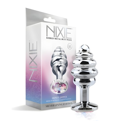 Plug Anal Metálico Nixie Ribbed - Cómodo y Seguro