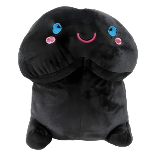 Funny Plush Penis Stuffy - Black