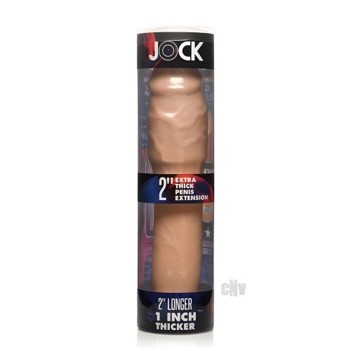 Jock Extra Thick Penis Extension Sleeve - 2in Light