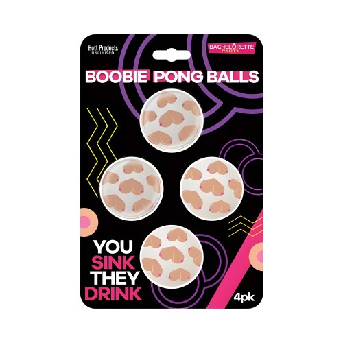 Juego de Pelotas de Beer Pong Boobie 4-pack