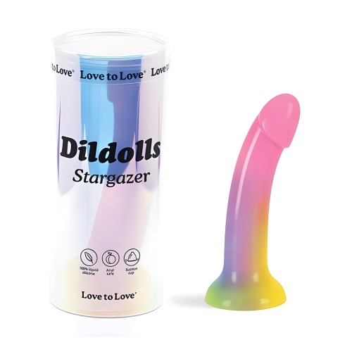 Dildolls Love To Love Silicona Stargazer - Arco Iris Gradiente con Brillo