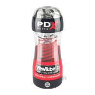 Pdx Elite Viewtube 2 Stroker Clr/Rojo