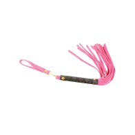 Mini Flogger de Cuero Plesur - Rosa