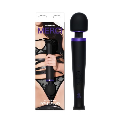 Merci Rechargeable Power Wand - Black
