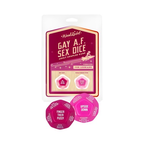 Juego de Dados Divertido - Gay Af Sex Dice: Lesbianas