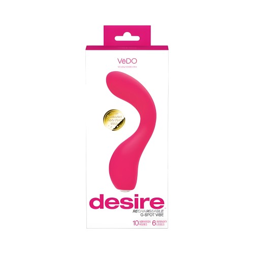 Vedo Desire Rechargeable G-spot Vibe Pink – Ultimate Stimulation
