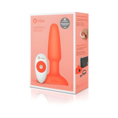 B-vibe Plug Rimming 2 Naranja