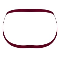 Lucifer Strappy Jock Burgundy L/XL - Stylish Men's Underwear