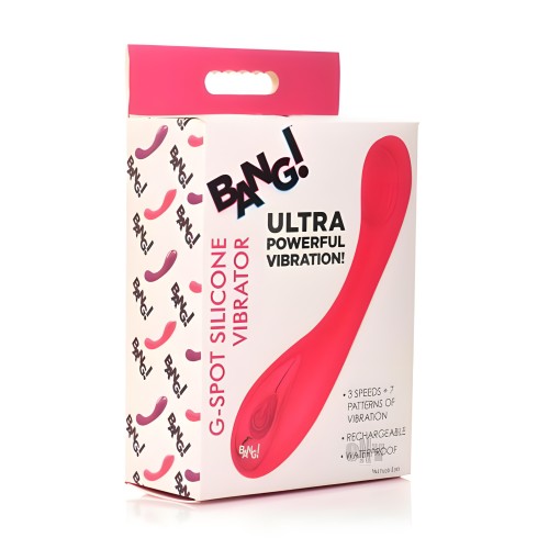 Vibrador de Silicona para Punto G - Rosa - 3 Velocidades