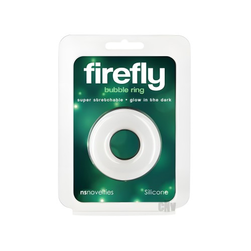 Firefly Glow In The Dark Bubble Cock Ring - Medium