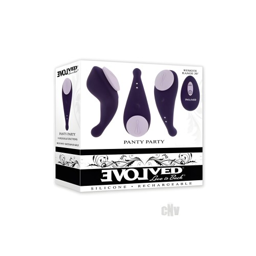 Evolved Panty Party Purple - Remote Vibrators