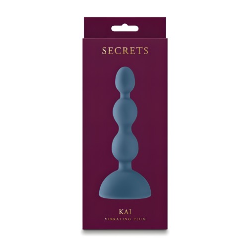 Secrets Kai Vibrating Anal Plug for Deep Pleasure - Dark Teal