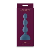 Plug Anal Vibrante Secrets Kai para Placer Profundo - Verde Oscuro