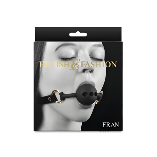 Gag de Bola Fran Fetish & Fashion Negro