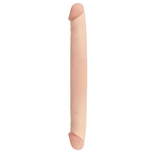 Basix Rubber Works 12 Inch Double Dong - Flesh