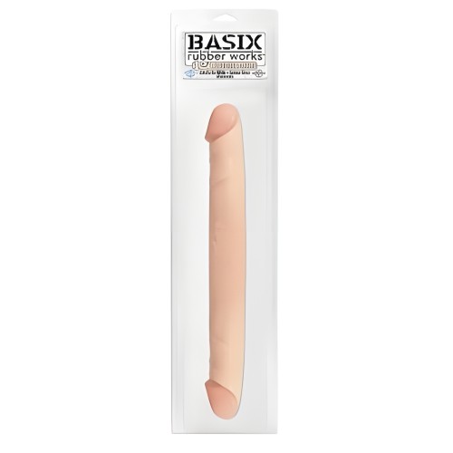 Basix Rubber Works 12 Inch Double Dong - Flesh