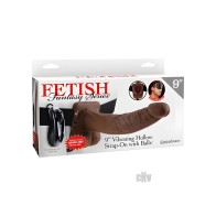 Fetish Fantasy 9-Inch Vibrating Hollow Strap-on
