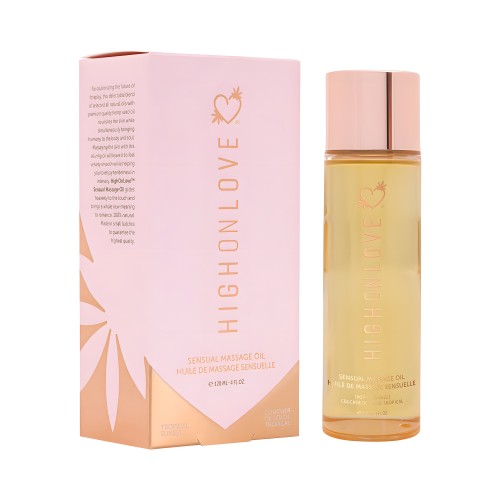 HighOnLove Tropical Sunset Massage Oil 120ml