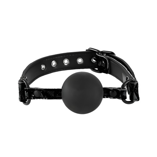 Gag de Silicona Suave Sinful - Negro