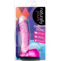 Ding Dong Rosa Naturalmente - Dildo Realista para Principiantes