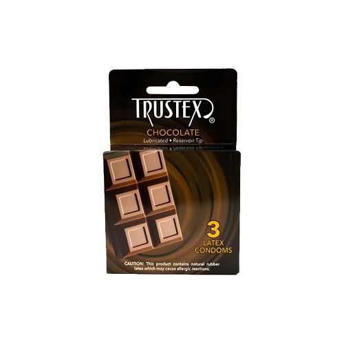 Condones Saborizados Lubricados Trustex - Chocolate
