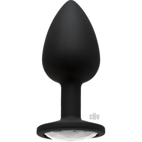 Plug de Ropa Interior Brillante - Pequeño Plateado