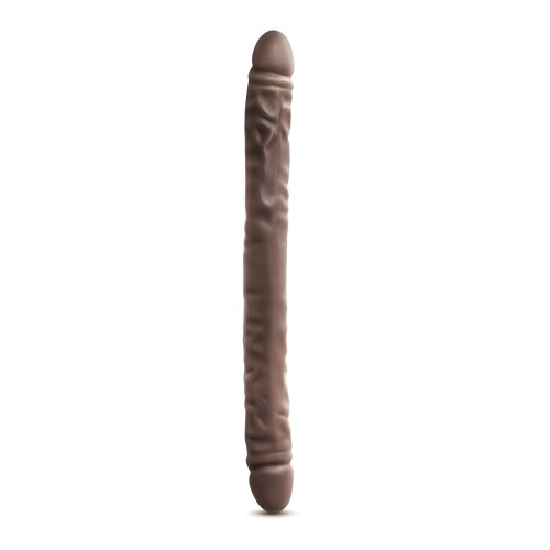 Dr. Skin - Dildo Doble de 18 Pulgadas - Chocolate