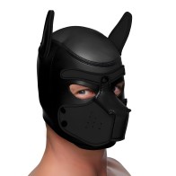 Spike Neoprene Puppy Hood - Negro