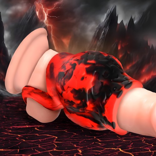 Creature Cocks Hell Hound Aumentador de Grosor de Silicona con Correa para Testículos L