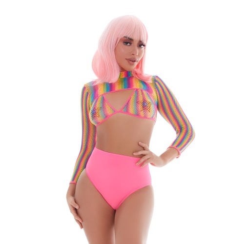 Conjuntos de Lencería - Rene Rofe Rainbow Net Set