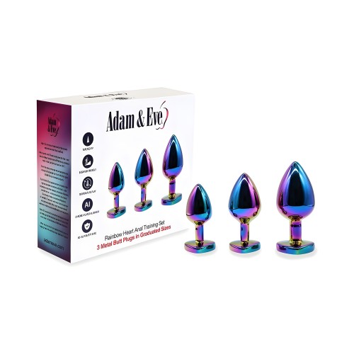 Adam & Eve Rainbow Heart Anal Training Set