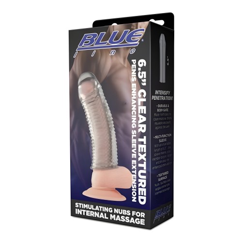 Blue Line Clear Textured Sleeve