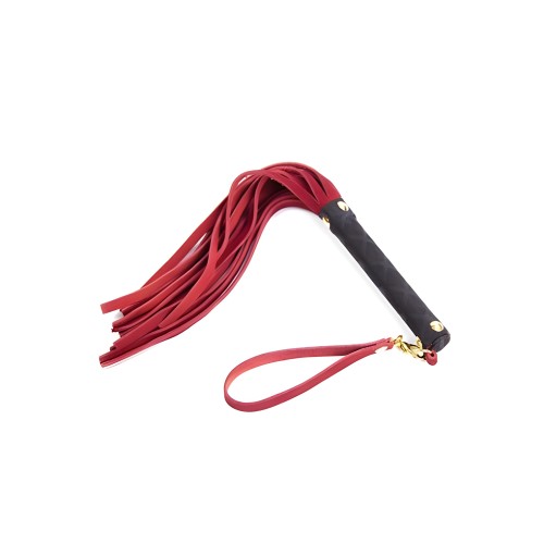 Flogger Mini de Cuero - Rojo