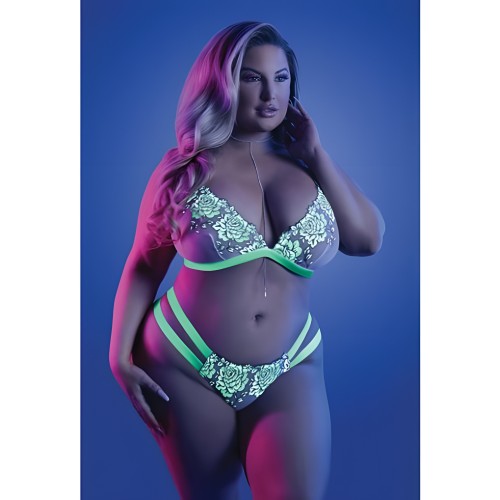 Conjunto Bralette y Panty Brillante de Fantasy Lingerie