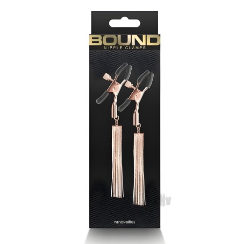 Bound Nipple Clamps D2 Rose Gold - Nipple Play