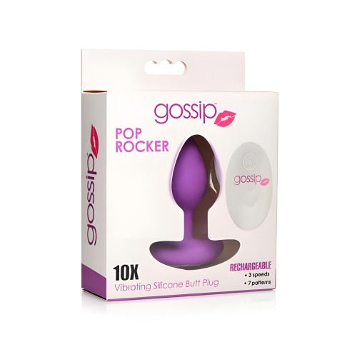 10x Pop Rocker Vibrating Plug - Violet