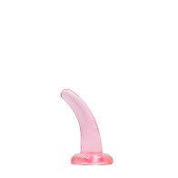 Dildo Realrock Claro No Realista con Ventosa 4.5 Pulgadas Rosado
