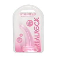 Dildo Realrock Claro No Realista con Ventosa 4.5 Pulgadas Rosado
