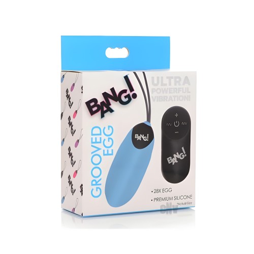 Remote-Controlled Vibrating Silicone Egg - Blue
