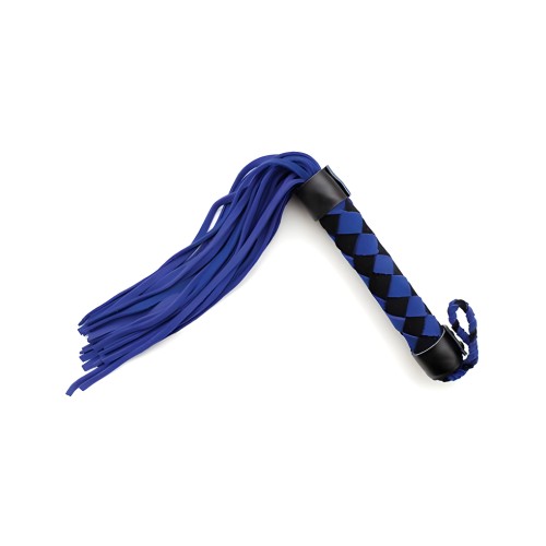 Flogger de Cuero Azul de 15 Pulgadas Plesur