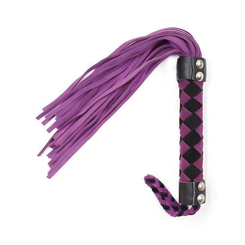 Ple'sur Leather Flogger Purple