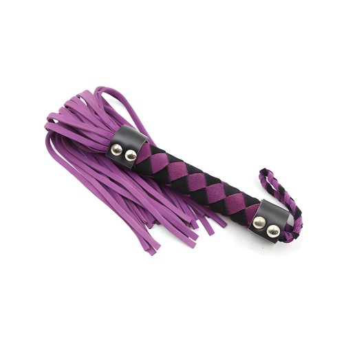 Ple'sur Leather Flogger Purple