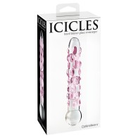 Icicles No 7 Glass Wand Massager Clear